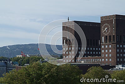 City Hall of Oslo Stock Photo