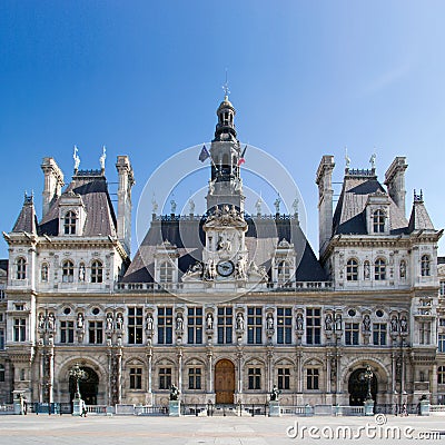 City hall of Paris - France Stock Photo