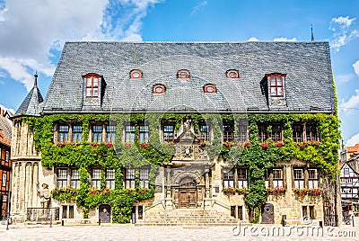 City hall in Quedlinburg, Germany Editorial Stock Photo