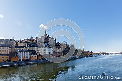 City and harbour view, Stockholm Stock Photo