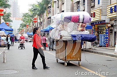 City hawkers Editorial Stock Photo