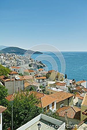 City of Kavala in Greece Stock Photo