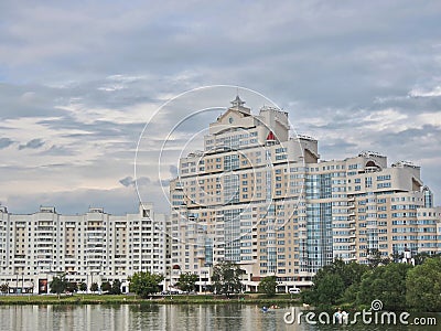 City landscape Minsk Belarus Stock Photo