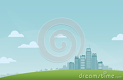 City Landscape Vector Illustration