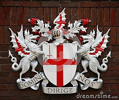 City of London Coat of Arms Stock Photo