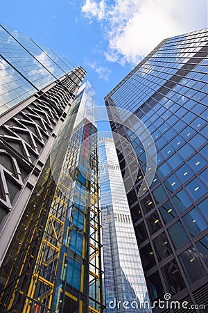 City of London corporate buildings Editorial Stock Photo