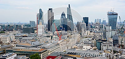 City of London one of the leading centers of global finance. Editorial Stock Photo