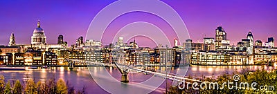 City of London at twilight Editorial Stock Photo