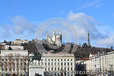 City of Lyon,Beauties and Landscape Editorial Stock Photo