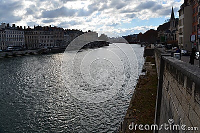 City of Lyon,Beauties and Landscape Editorial Stock Photo