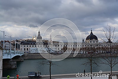 City of Lyon,Beauties and Landscape Editorial Stock Photo