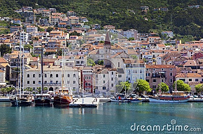 City Makarska Stock Photo