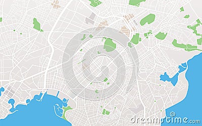 City map Vector Illustration