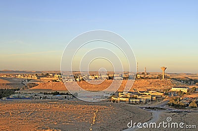City Mitzpe Ramon in the Negev desert Stock Photo