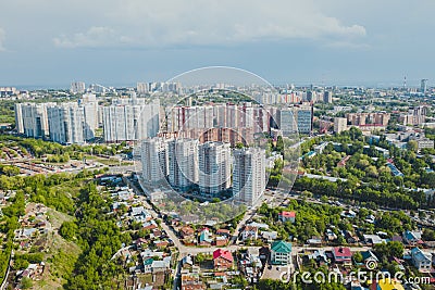 Mixed building view Stock Photo