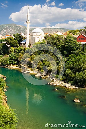 The city Mostar Stock Photo