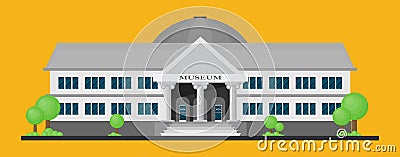 City Museum. Flat vector Vector Illustration