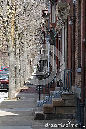 City Neighborhood Stock Photo