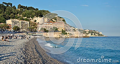 City of Nice - Angel bay Editorial Stock Photo