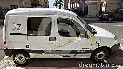 City of Nice - Electric drive car Editorial Stock Photo