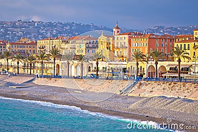 City of Nice Promenade des Anglais and waterfront view, French riviera Stock Photo