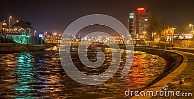 City of Nis riverbank, Nis, Serbia Editorial Stock Photo