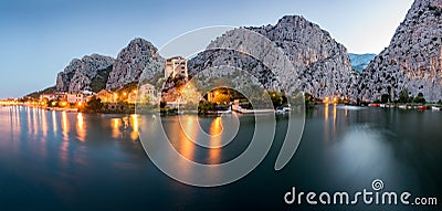 City of Omis landscape, Croatia Stock Photo