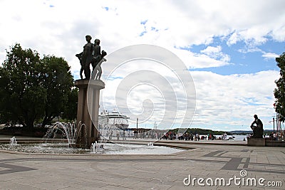 City of Oslo, Norway,city docks Stock Photo