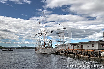 City of Oslo, Norway,city docks Stock Photo