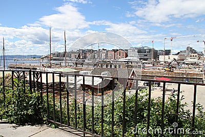 City of Oslo, Norway,city docks Editorial Stock Photo