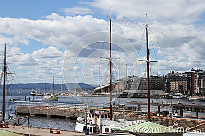 City of Oslo, Norway,city docks Editorial Stock Photo