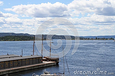 City of Oslo, Norway,city docks Stock Photo