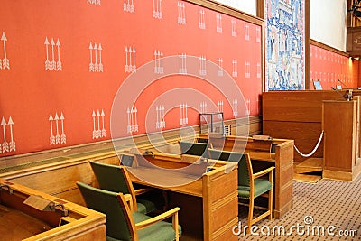 City of Oslo, Norway, city hall Stock Photo