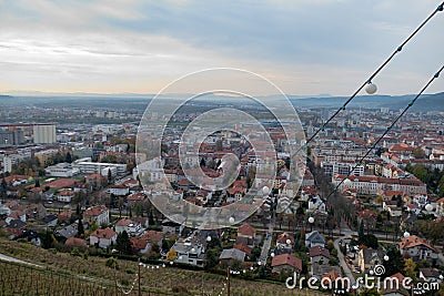 City panorama of maribor in slovenia Stock Photo