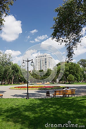 City park in Kharkov Stock Photo