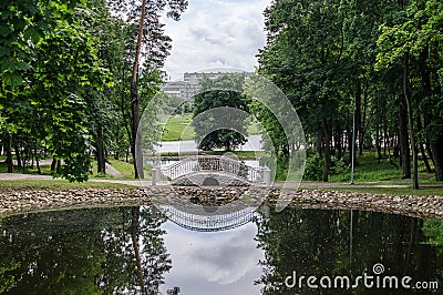 City Park in the Russian city of Obninsk of the Kaluga region. Stock Photo