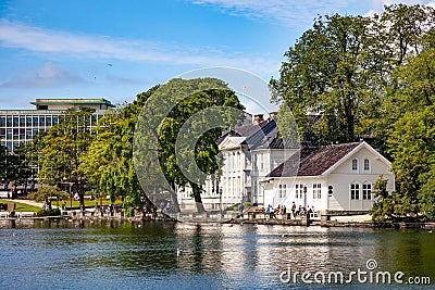 City park in Stavanger Editorial Stock Photo