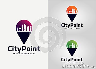 City point logo design template Vector Illustration