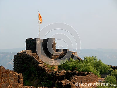 City-pratapgad,state-Maharashtra,country-India 04/21/2020 image of fort at pratapgad,mahabaleshwar Stock Photo