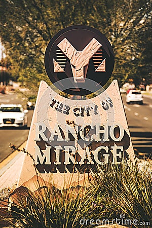 City of the Rancho Mirage Stock Photo