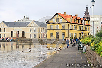 The city of Reykjavik, capital of Iceland Editorial Stock Photo