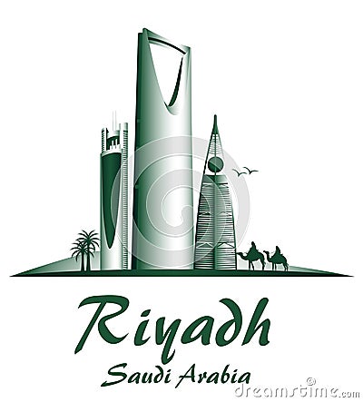 City of Riyadh Saudi Arabia Famous Buildings Stock Photo