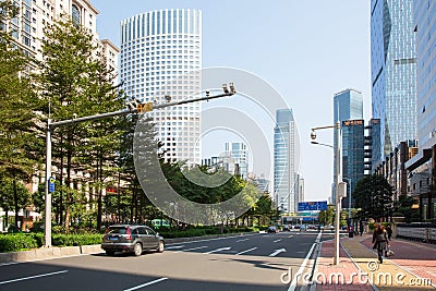 City road in Tianhe Editorial Stock Photo