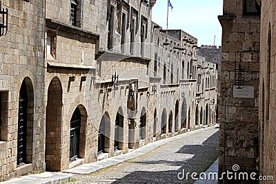 City of Rodos Stock Photo