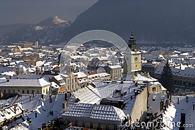 City rooftops Stock Photo