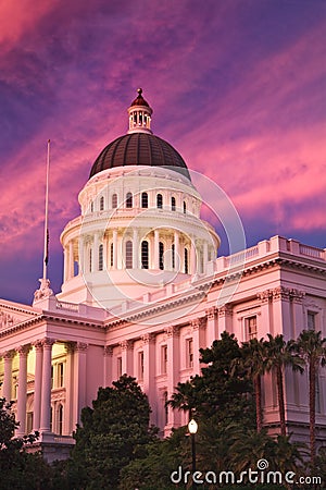 The City of Sacramento California Stock Photo