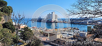 City of Savona Italy. March 2023. Italian Riviera. Editorial Stock Photo