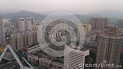 City Scenery Many-storied buildings Bustling city high rising buildings stand in great numbers Editorial Stock Photo