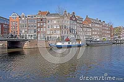 City scenic from in the Jordaan in Amsterdam in the Netherlands Stock Photo