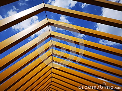 The city sculpture under the sunlight Editorial Stock Photo